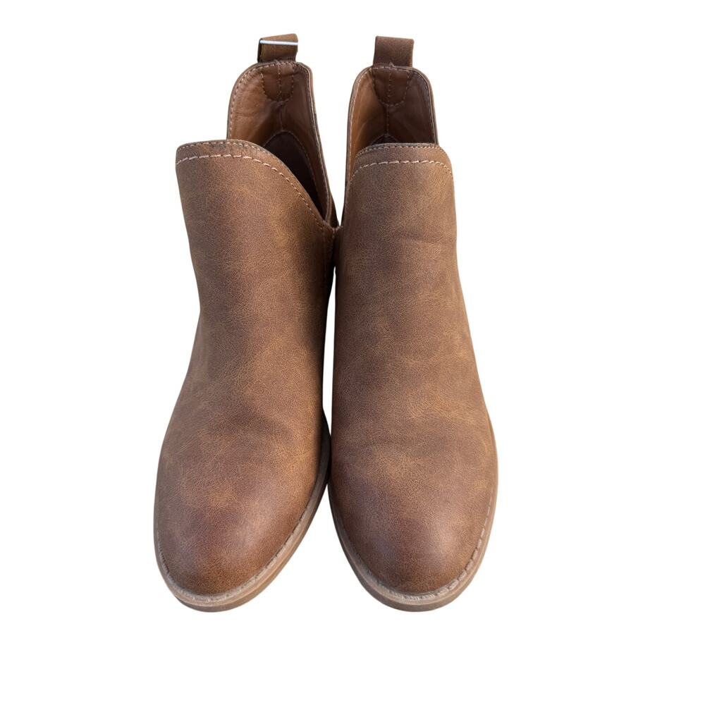 Universal Threads Brown Vegan Leather Booties - Size 7